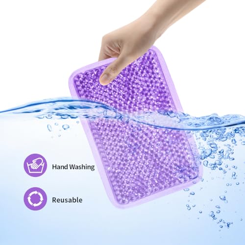 Ice Packs for Injuries Reusable, Hot & Cold Therapy | Gel ice Pack for Pain, Swelling, Injuries of Knee, Shoulder, Foot, Back, Ankle, Neck, Elbow, Wisdom Tooth - style: Rectangle-Purple