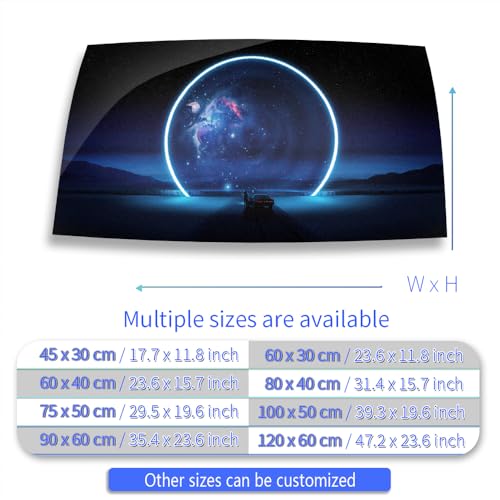 Aquarium Background Stickers - Black Hole Space - Fish Tank Reptile Terrarium Decor Poster (75 x 50 cm / (29.5 x 19.6 inches))
