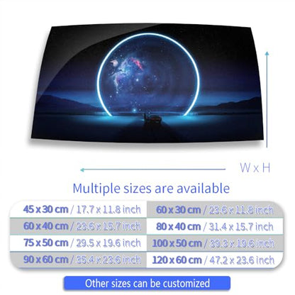 Aquarium Background Stickers - Black Hole Space - Fish Tank Reptile Terrarium Decor Poster (100 x 50 cm / (39.3 x 19.6 inches))