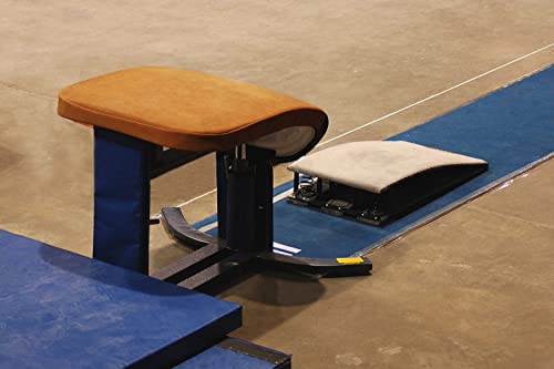 Gymnastics Springboard Pro Gymnastics Springboard Max Load 265lbs, Adult Floor Board Sport Equipment, Portable Curved Jump Bridge for Taekwondo Flip/Martial Arts