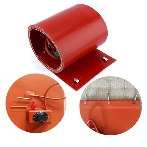 Metal Drum Heater Pail Barrel-Band for 55 Gallon - Silicone Pail Heater - Silicone Honey Oil Drum Heater Pad - Barrel Heater with Adjustable Thermostat(150L 152 * 25CM) - size: 150L 152*25CM