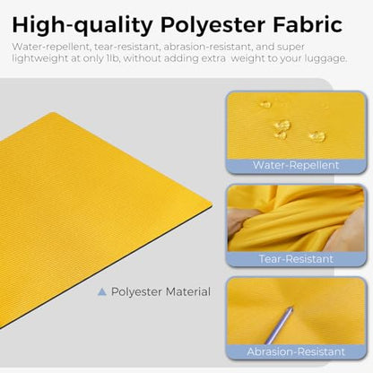 Fmeida 65L Duffle Bag Foldable Travel Duffel Bags for Men Women Travel Bag - color: Glossy Yellow