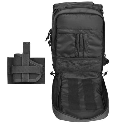 REEBOW GEAR Tactical Sling Bag Single Shoulder Every Day Carry Backpack - color: Style 07 Black
