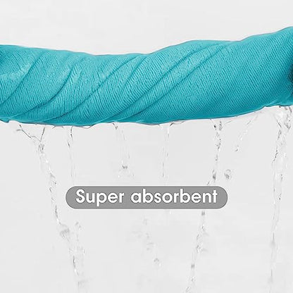 JML Microfiber Bath Towels, 6 Pack, 30" x 60", Aquamarine - color: Microfiber Aquamarine, size: 6 Pack (30 in x 60 in)