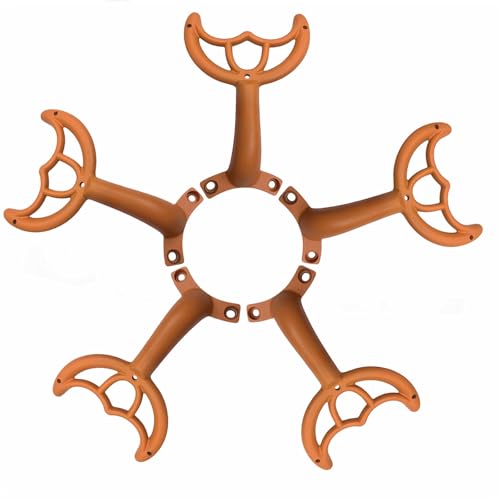 5 Pcs 52’’Ceiling Fan Blades Arms Replacement,Ceiling Fan Blades Arms Replacement Parts Mounting Bracket Kit for Replacing The Worn Fan Blades,Keep The Balance and Good Performance (Orange) - color: Orange