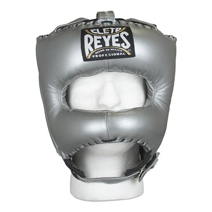 CLETO REYES Boxing Traditional Headgear for Men and Women, Sparring Fighting Sports, Kickboxing, MMA, Muay Thai - color: Silver Bullet