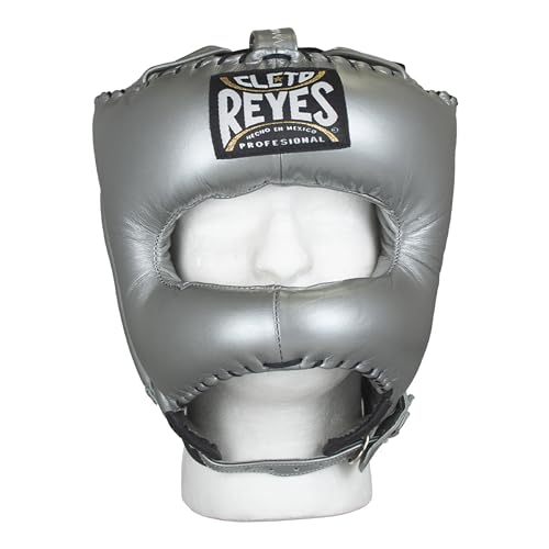 CLETO REYES Boxing Traditional Headgear for Men and Women, Sparring Fighting Sports, Kickboxing, MMA, Muay Thai - color: Silver Bullet