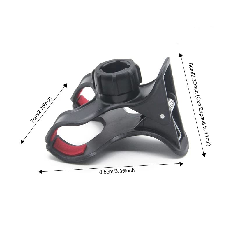 3 Pack Gooseneck Clamp Replacement Phone Holder Clip Universal 17mm Ball Mount Joint Socket for Flexible Long Arm Hose Stand Cellphone Bracket Table Bed Desk Car Bicycle Handelbar Ring Light