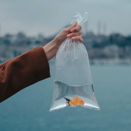 20Pcs Aquarium Oxygenated Fish Transport Bags 45X85Cm Leak-Proof Plastic Shipping Pouches for Live Fish Breeders