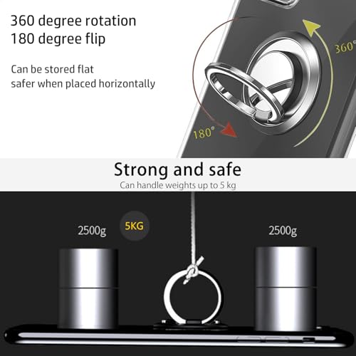NOUKAJU Case for 8849 Tank 3 Pro, TPU Protective Case,Stand Function,Adjustable Bracket,Anti-Drop, Shockproof,Protective Cover for 8849 Tank 3 Pro(Clear)