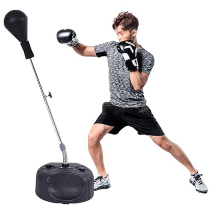 Punching Bag with Stand, Height Adjustable Boxing Speed Bag Adult - size: Pro