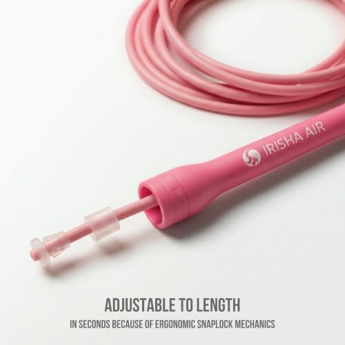Elevate Rope Jump Rope for Men & Women, 5mm PVC Cable, 10 ft Adjustable - color: Purple/Green
