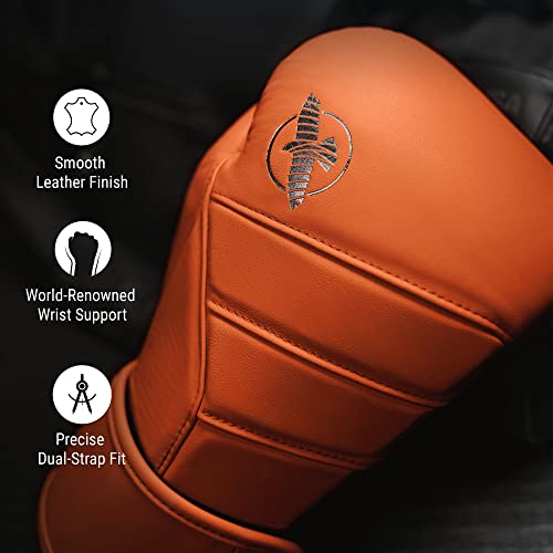 Hayabusa T3 Kanpeki Leather Boxing Gloves - color: Clay Orange, size: 12oz