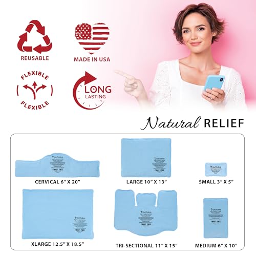 Reusable Hot & Cold Therapy Pack for Knee, Back & Shoulder Pain, XLarge - size: XLarge- 12.5 x 18.5 Inch