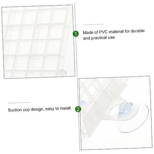 Betta Aquarium Supplies Spliced Lattice Plate Divider for Fish Tank Accessories Random Color - color: White
