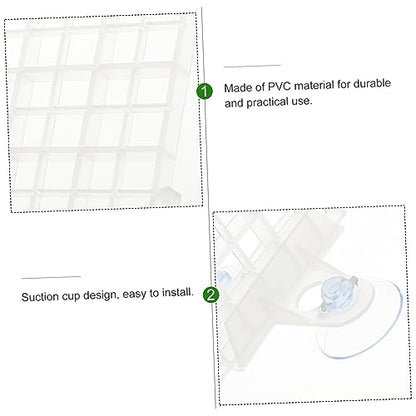 Betta Aquarium Supplies Spliced Lattice Plate Divider for Fish Tank Accessories Random Color - color: White