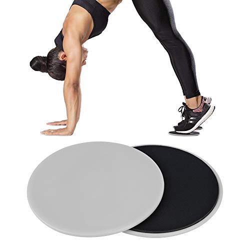 2 Pcs Exercise Core Sliders, Double Sided Fitness Sliders, Full Body Workout Sliding Discs, Gym Exercise Equipment,