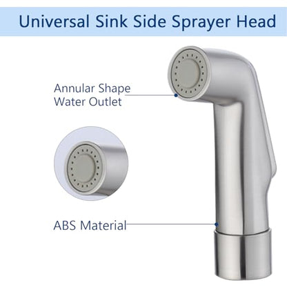 Kitchen Sink Sprayer Replacement,Universal Fit Sink Spray Attachment,Sprayer For Kitchen Sink,Kitchen Faucet Sprayer Replacement Compatible With Delta, Moen, Kohler OEM Brand(Brushed Nickel) - color: Brushed Nickel