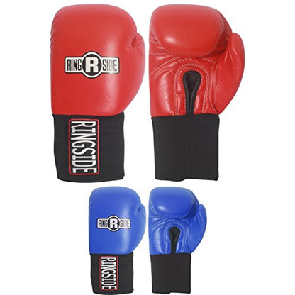 Ringside Competition-Like Safety Sparring Gloves Hook & Loop - color: Red, size: 10-Ounce
