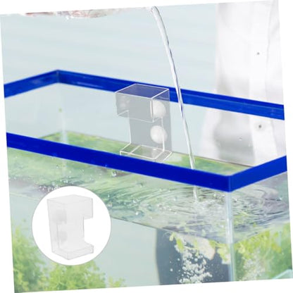 PRETYZOOM Aquarium Fish Feeder Feeding Tube with Suction Cup, Large Square Non-Floating Sinkable Fish Tank Accessory for Betta and Shrimp Feeding