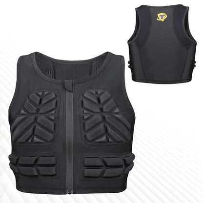 Women Chest Rib Protector Vest for Baseball Softball Padded Compression Vest Protective Gear Football Rugby Adult - size: X-Large