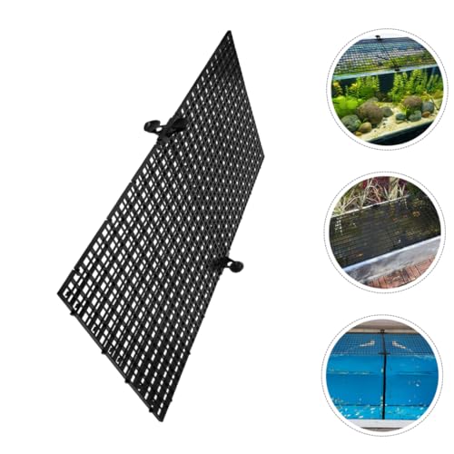 TOYANDONA 4Pcs Fish Tank Divider Board Plastic Grid Aquarium Covering for Betta Fish Separation Easy to Clean Versatile Barrier for Fish Safety and Habitat Expansion