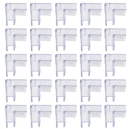 PRETYZOOM 25pcs Aquarium Glass Edge Guards 90° L-Shaped Fish Tank Corner Protectors Soft 10mm Thickened Bumpers for Furniture and Tank Safety