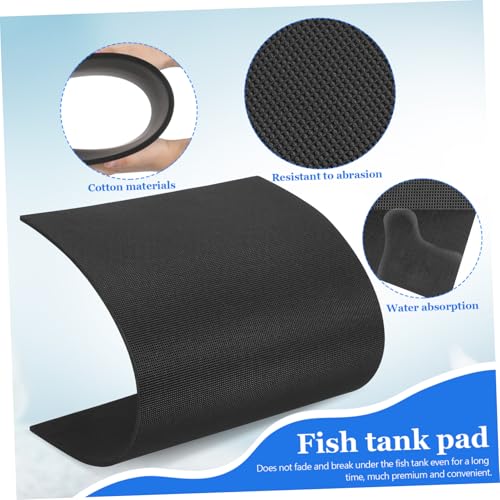 LIOOBO Shockproof Fish Tank Mat Non Slip Aquarium Pad Thick Durable Household Tank Cushion Reduces Stress and Protects Integrity of Your Aquarium