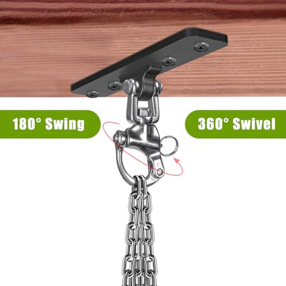 Dolibest Heavy Bag Hangers Brackets, Punching Bag Hangers, Heavy Bag Ceiling Mount for Body Weight Strength Training Systems, Aerial Yoga Swing & Hammock, Resistance Band - color: 4 Holes Punching Bag Hanger