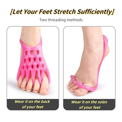 Toe Resistance Bands Strong Loop- Toe Stretcher -Toe Bands - color: pink