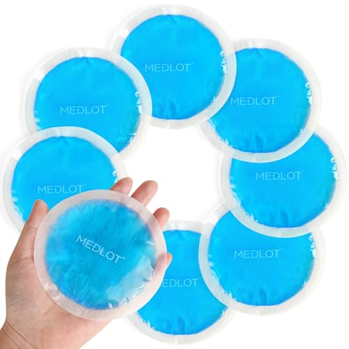 LotFancy Ice Pack for Injuries Reusable, 8 Pack, Small Hot Cold Therapy Pad