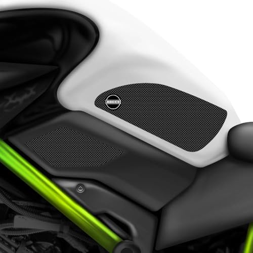 Silicone Tank Grips for Kawasaki Z900 2017+ | Super Strong Adhesive, Anti Slip Knee Pads, Scratch Protection | Exact Fit Motorcycle Accessories