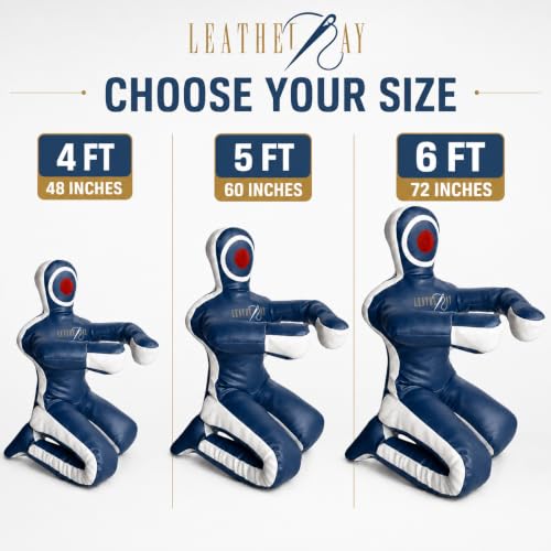 Jiu Jitsu Judo Punching Bag Grappling Dummy Blue -Unfilled - size: 70 inches (6 ft)