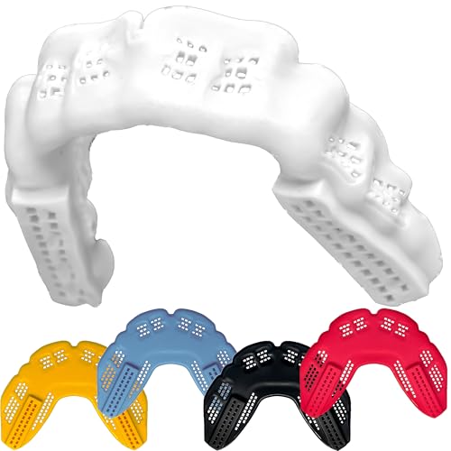Bulletproof Braces Mouth Guard: Most Breathable Thin Mouthguard for Braces! - color: Clean White