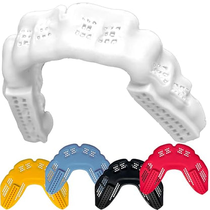 Bulletproof Braces Mouth Guard: Most Breathable Thin Mouthguard for Braces! - color: Clean White