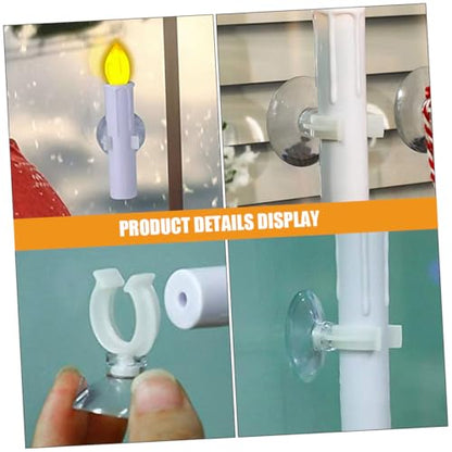 Yardwe 9pcs Aquarium Suction Cup Clips for Securely Holding Water Tubing in Fish Tanks Durable PVC Design for Stability and Versatile Use for Various Decorative Styles - size: 4.50X3.00X2.00CM