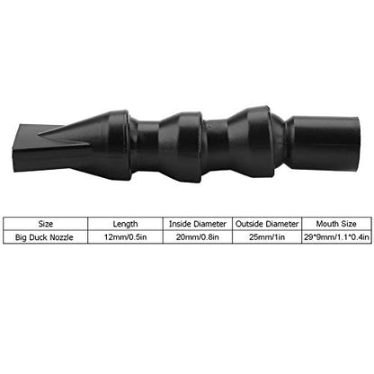 Sorandy Duck Nozzle, 360 Degree Rotating Water Outlet Tube, Flexible Aquarium Pump Connector with 4 Specifications, Ideal for Fish Tank Tornado or Waterfall Effect (Large Flat Duckbill Nozzle) - size: Large flat duckbill nozzle