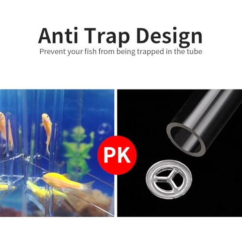Aquarium Feeding Tube Dish Bowl for Fishtank with Detachable Frame for Shrimp Glass Shrimp and Snails Feeding Dish