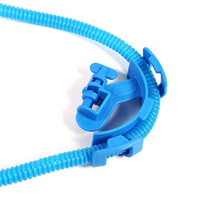 Aquarium Hose Holder | 5 - Pack Blue Plastic Clips for 12 / 16mm Pipes | Secure Mount for Fish Tank Maintenance/Water Changing | Fits 12.5mm Glass