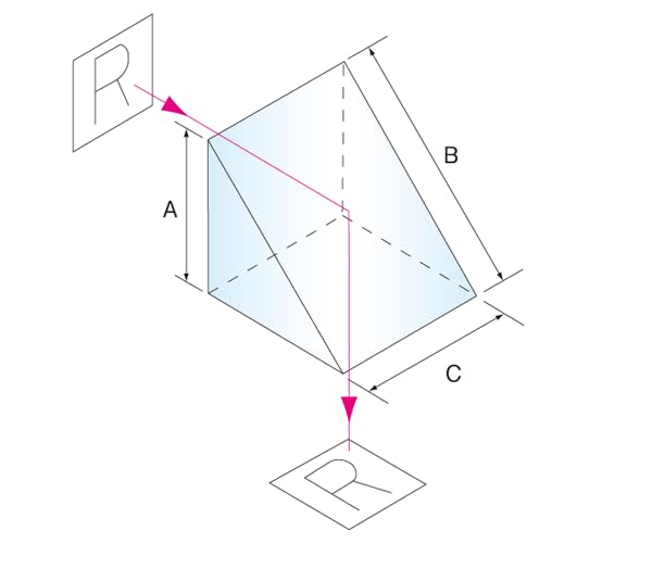 Optical Glass Bk-7 Right Angle Prism Precision Optics 25mm