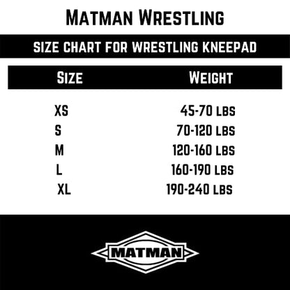 Matman USA The Air Knee Pad Adult Wrestling Mat Sports (Small) - size: Small