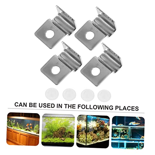BESPORTBLE 12pcs Fish Tank Glass Cover Brackets Aquarium Lid Clips for Easy Installation and Compatible Fish Tanks