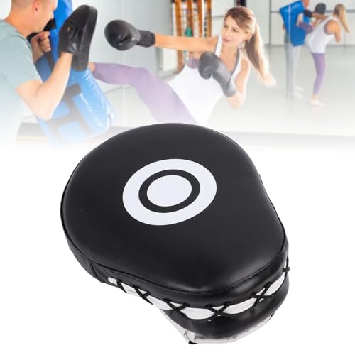 Diydeg Boxing Curved Focus Punching Mitts, PU Leather PU Leather Boxing Pad Set with Adjustable Strap, Training Hand Pads for Kickboxing Taekwondo Karate MMA Kids, Teens, Women - color: Violet