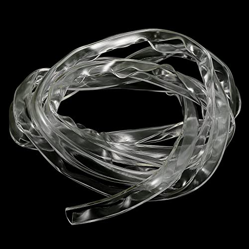 uxcell U Channel Edge Trim, 8.2ft Length Soft Rubber Guard Seal Strip Edge Protector Fit for 14-15mm Edge, (15/32" W x 3/4" H) Clear - size: 15/32"x 3/4"x 8.2ft