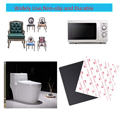2Pcs Anti-Slip Pads Silicone Rubber Plastic Pads 3M Self-Stick Adhesive Non-Slip Mat for Furniture Fixated Protector Mat (15x15cm/5.9x5.9 inch)