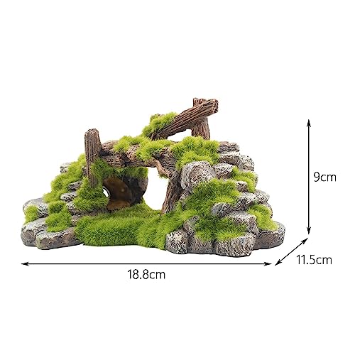 Aquarium Decoration Resin Tree Bridge Ornament for Desktop Living Room Decor
