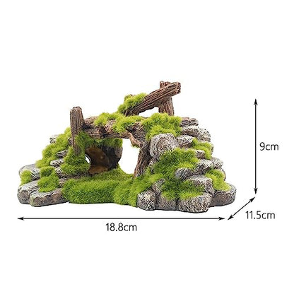 Aquarium Decoration Resin Tree Bridge Ornament for Desktop Living Room Decor