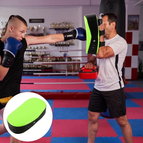 Luxshiny Adjustable Height Pu Curved Kickboxing Punching Pad for Muay Thai Sessions and Intense Workouts, Easy to Assemble Boxing Focus Mitt Large Kicking Target for Martial Arts Training
