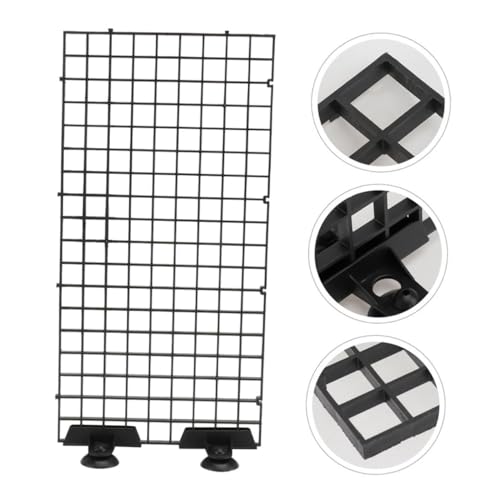 HANABASS 4sets Fish Tank Divider with Clips Aquarium Isolation Board and Bottom Grid Plastic Grate Panel for Easy Separation and Clean Water Management