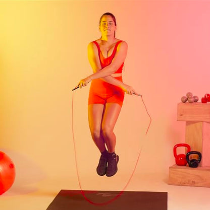 Elite Jumps Freestyle PVC Jump Rope Bundle, - color: Silver